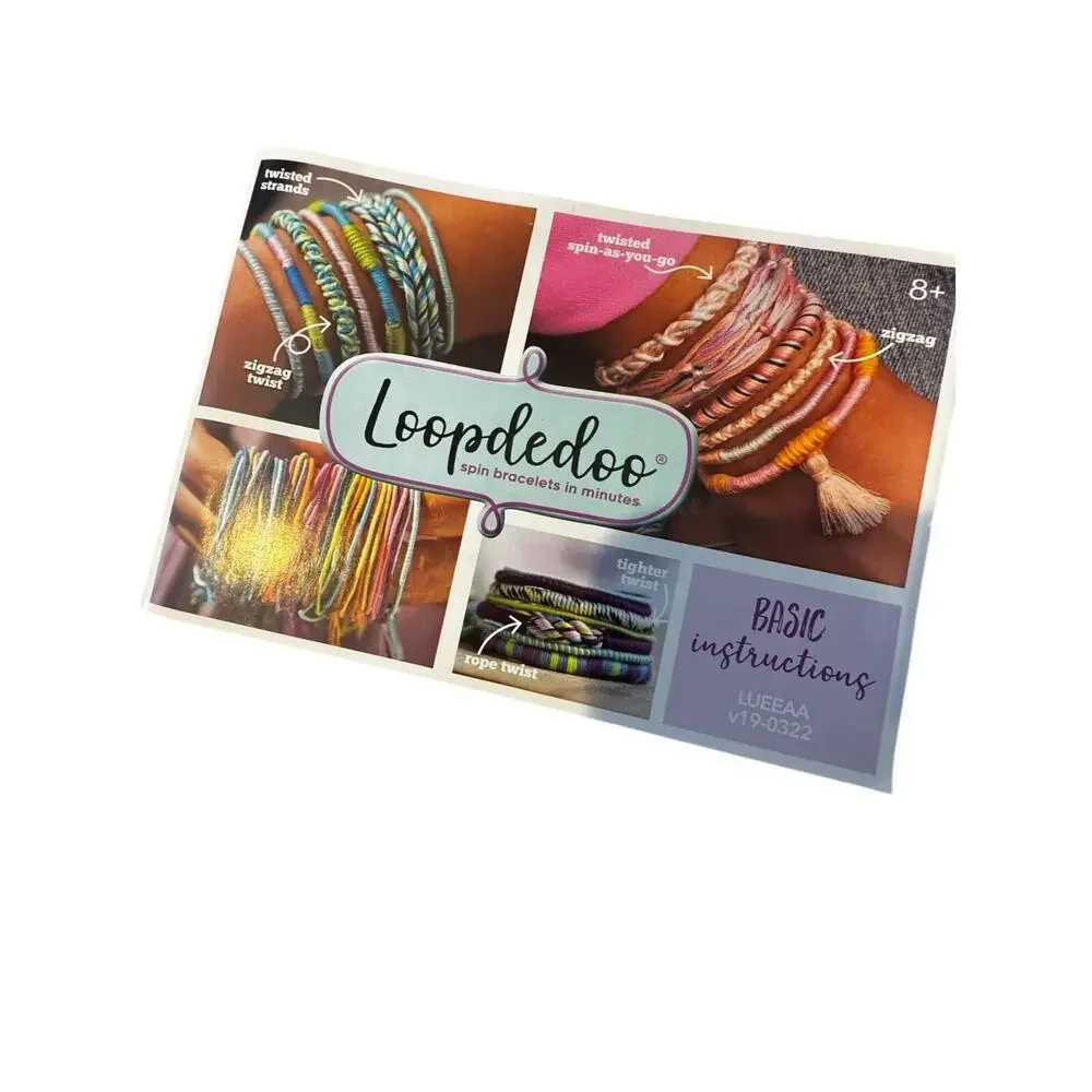 USED ONCE LOOPDEDOO SPINNING LOOM BRACELET MAKER KIT